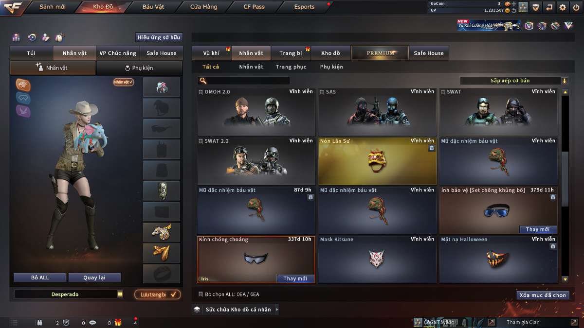 shop acc cf uy tin gia re